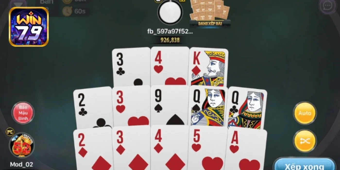 Cách xếp bài Mậu Binh nâng cao